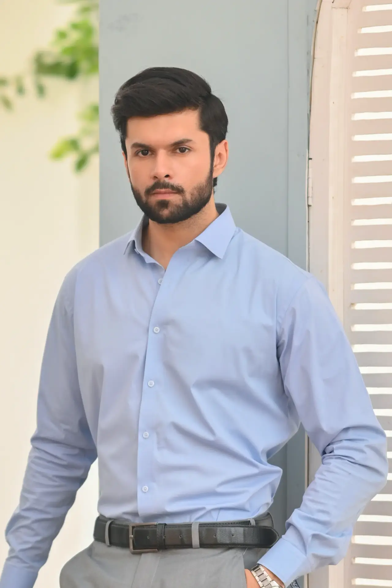 Sky Blue Slim Fit Shirt