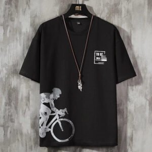 Men's Black Graphic T-Shirt